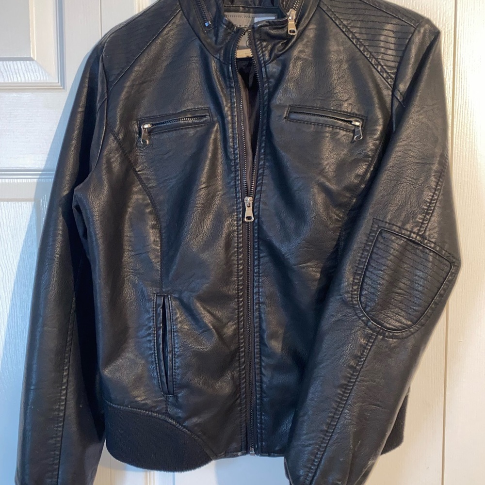 Black faux Leather Jacket